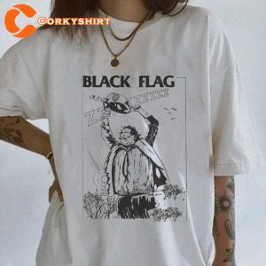 Texas Chainsaw Shirt Black Flag