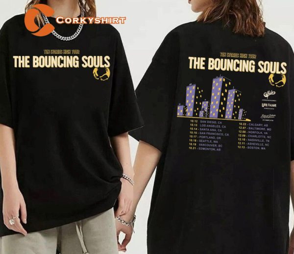 The Bouncing Souls Ten Stories High Tour 2023 T-shirt