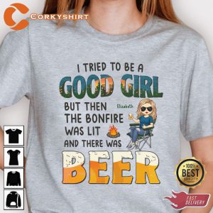 Tried To Be A Good Girl Beer Unisex TShirt
