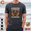 Turkey And Touchdowns Thanksgiving Football Tshirts