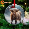 Xmas Highland Cow Ornament Christmas Decoration Holiday