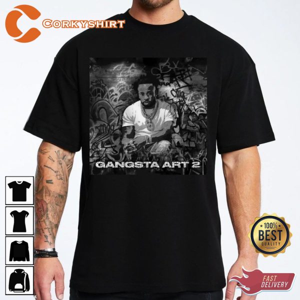 Yo Gotti Gangsta Art Tour 2023 CMG T-shirt