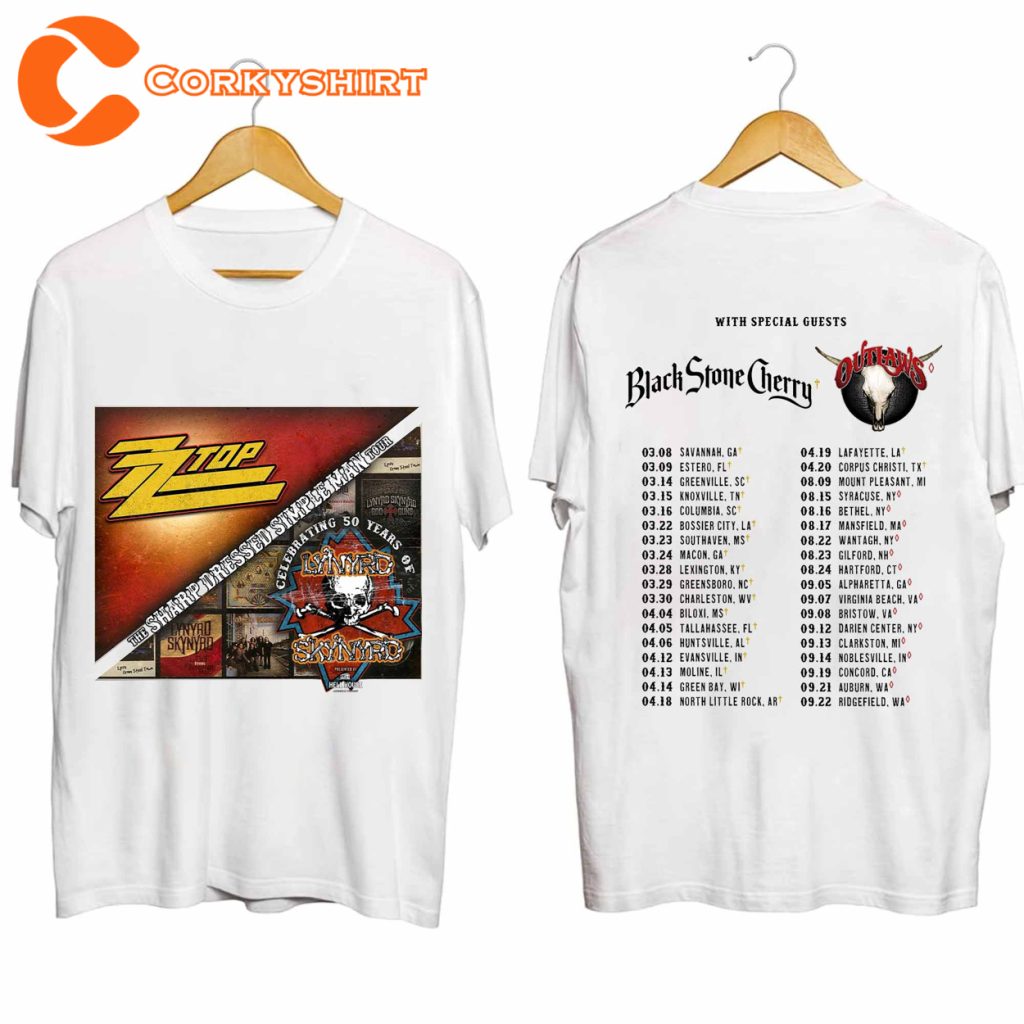 ZZ Top and Lynyrd Skynyrd Shirt Tour 2024