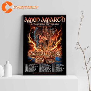 Amon Amarth Poster 2024 Metal Band Tour