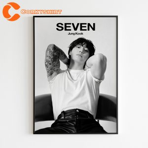 BTS Poster Jungkook Seven Black And White