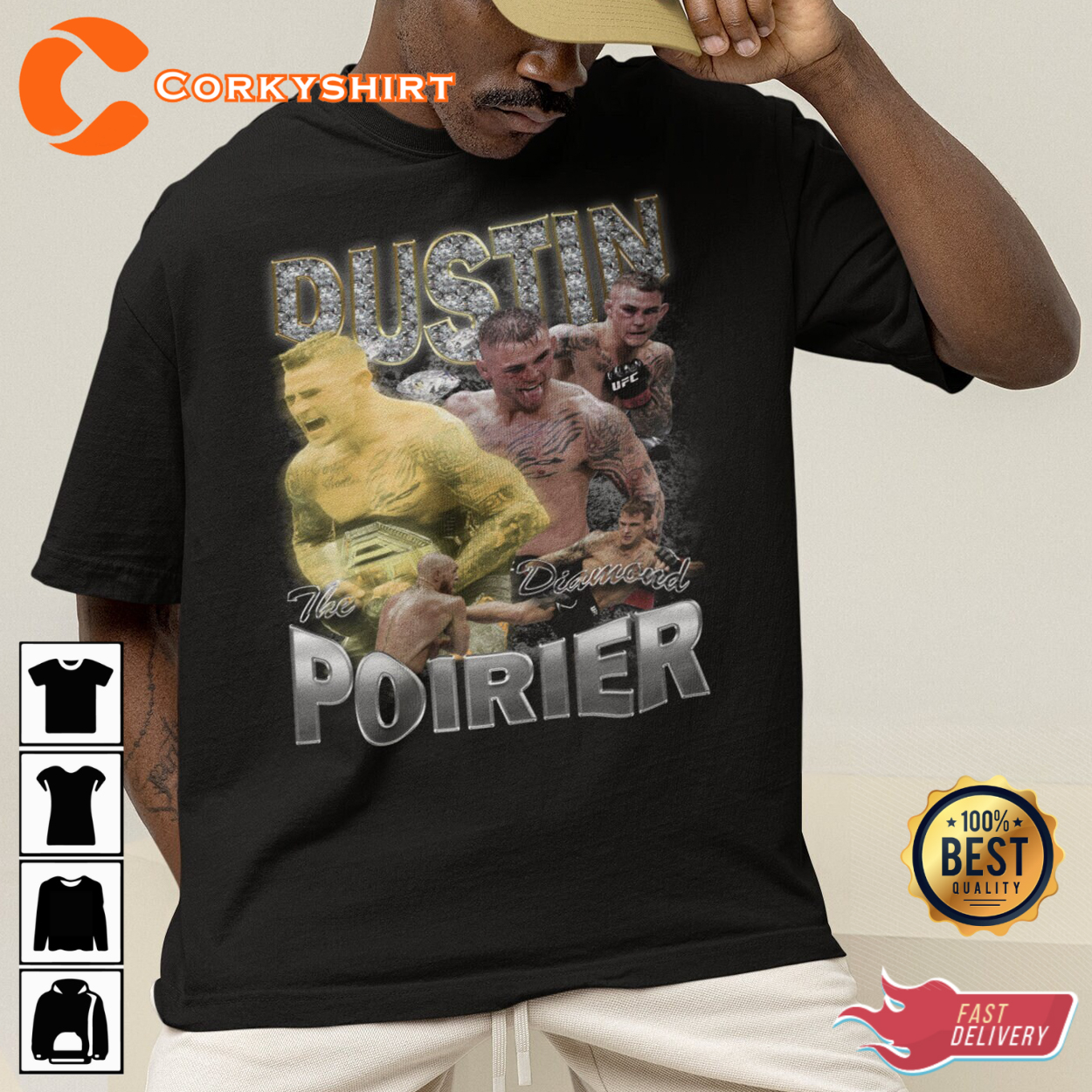 Boxing Tee Shirts Dustin Poirier Fight