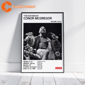 Conor Mcgregor Poster The Notorious MMA