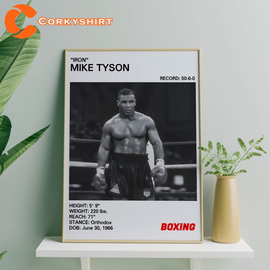 Mike Tyson Poster, Boxing Poster, Sports Poster, Boxing Wall | Inspire