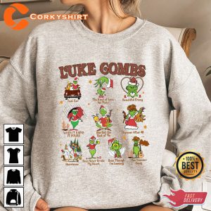 Luke Combs Songs List Shirt Grinch Christmas