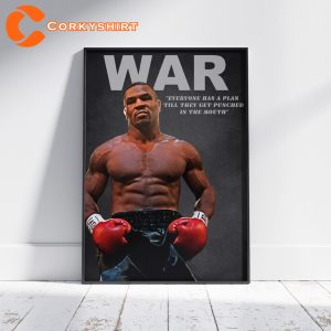 Mike Tyson Quote Poster Iron MMA