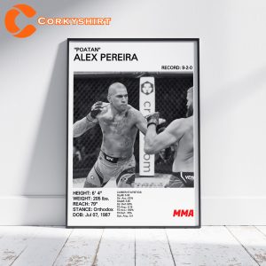 UFC Alex Pereira Poster MMA