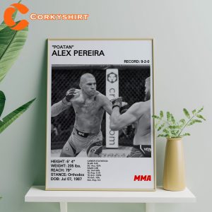 UFC Alex Pereira Poster MMA