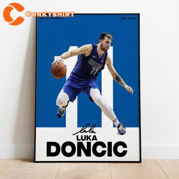 Basketball Poster Dallas Mavericks Luka Doncic