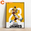 Basketball Poster King James Lakers