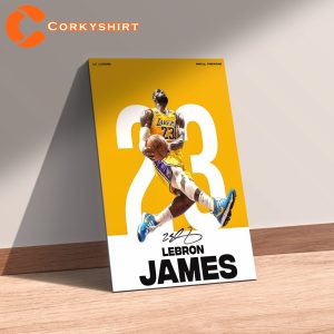 Basketball Poster King James Lakers