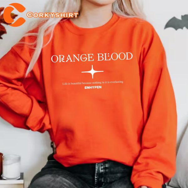 Enhypen Orange Blood Shirt