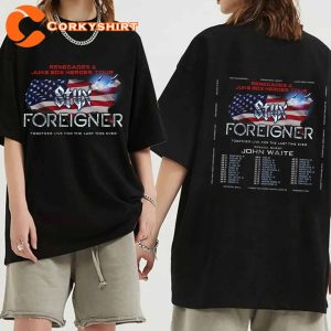 Foreigner T Shirt Summer Tour 2024