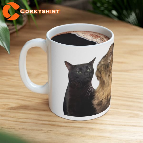 Funny Cat Zoning Out Coffee Mug