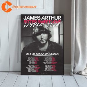 James Arthur Bitter Sweet Love Tour Poster