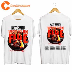 Nate Smith Concert Shirt 2024 World On Fire Tour