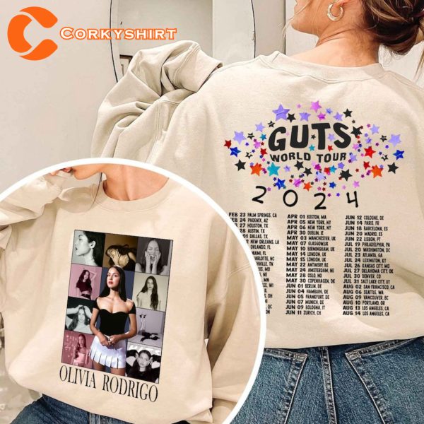 Olivia Rodrigo Guts Sweatshirt Tour 2024