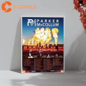 Parker Mccollum Burn It Down Tour 2024 Poster