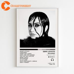 Revamped Demi Lovato Album Cover Poster