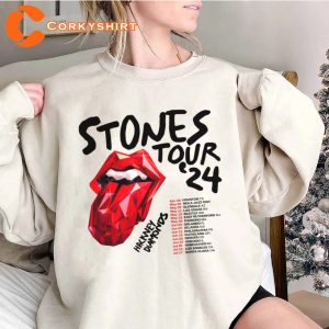 Rolling Stones Tour T Shirt Hackney Diamonds 2024
