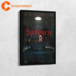 Saltburn Bathtub Scene Poster