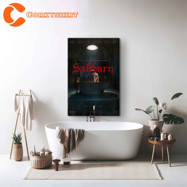 Saltburn Bathtub Scene Poster