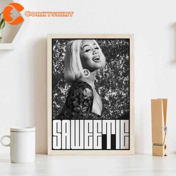 Saweetie Rapper Poster Fan Gift