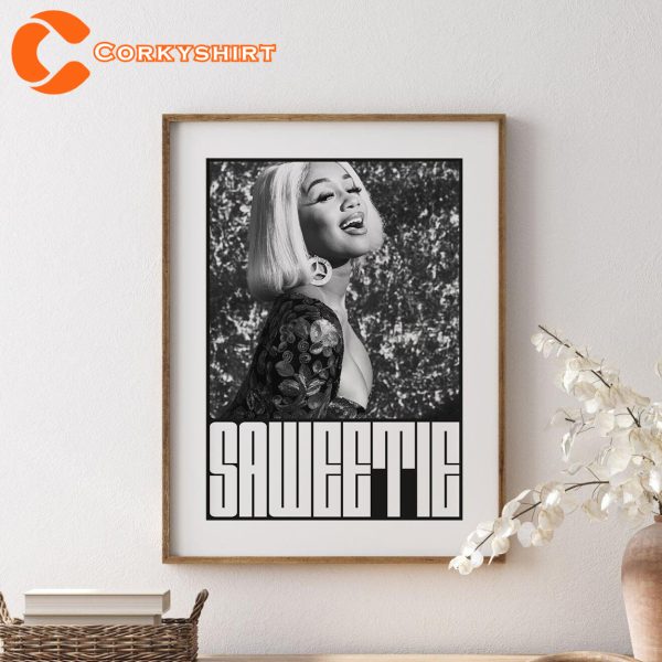 Saweetie Rapper Poster Fan Gift