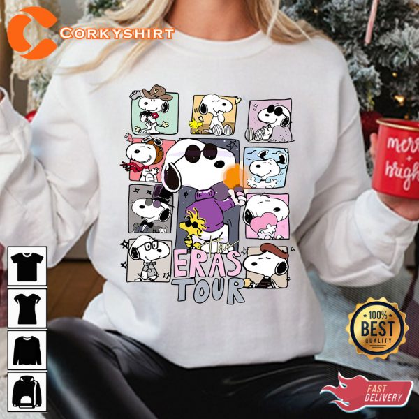 Snoopy T Shirt Eras Tour Swifties