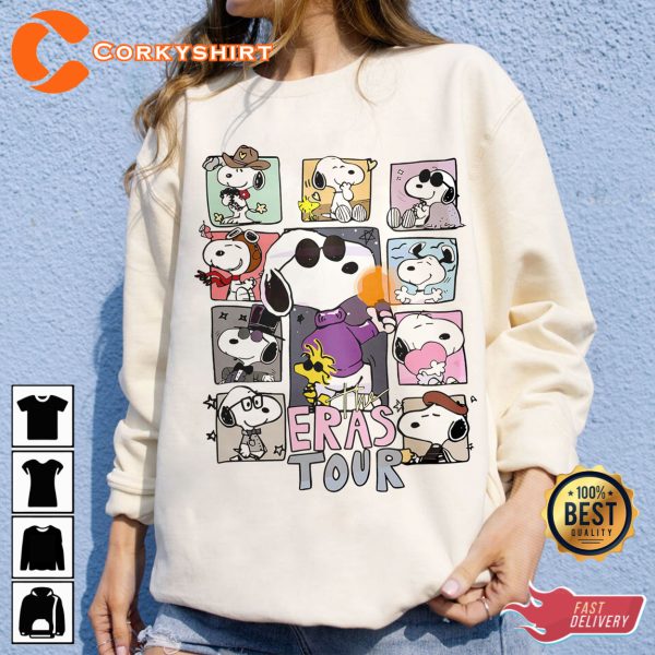 Snoopy T Shirt Eras Tour Swifties