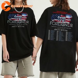 Styx Band T Shirt Tour 2024 With Foreigner Band