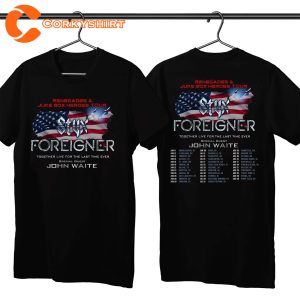 Styx Band T Shirt Tour 2024 With Foreigner Band