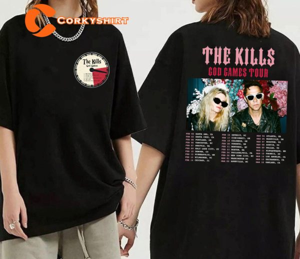 The Kills Band Tour 2024 God Games Shirt