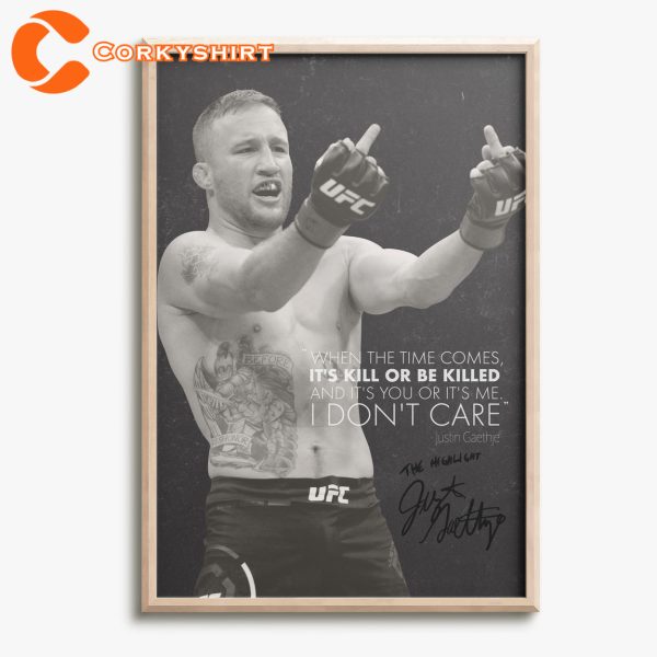UFC Poster Justin Gaethje Quote