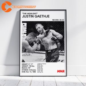 UFC Poster Justin Gaethje The Highlight