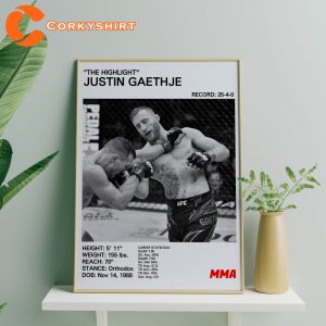 UFC Poster Justin Gaethje The Highlight