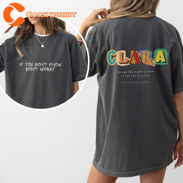 Fred Again Merch Clara The Night Is Dark Lyrics