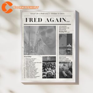 Fred Again Poster Actual Life 2 Tracklist