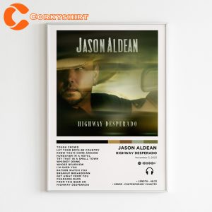 Jason Aldean Highway Desperado Album Cover Poster
