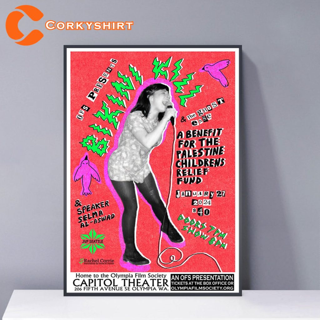 Kathleen Hanna Bikini Kill Band Concert Poster