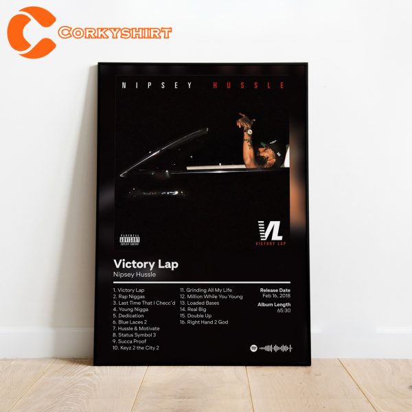 Nipsey Hussle Victory Lap Album cover Poster