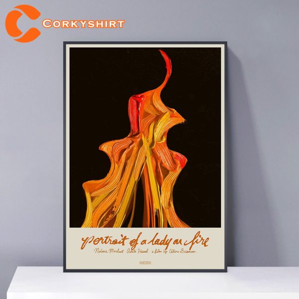 Portrait Of A Lady On Fire Vintage Movie Poster