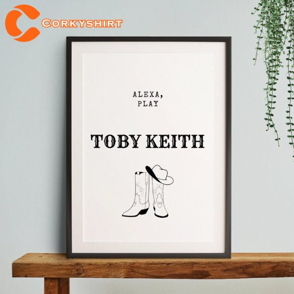 RIP Toby Keith Country Music Poster