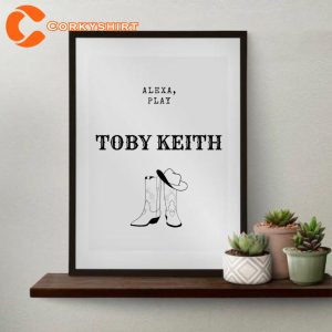 RIP Toby Keith Country Music Poster