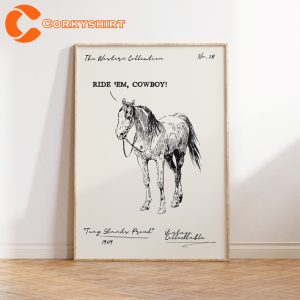 Treeless Western Saddle Horse Poster