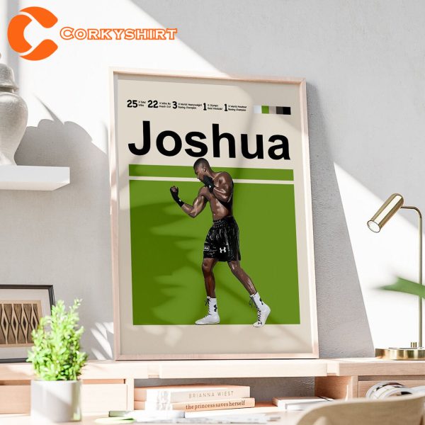 Anthony Joshua Boxing Record Poster